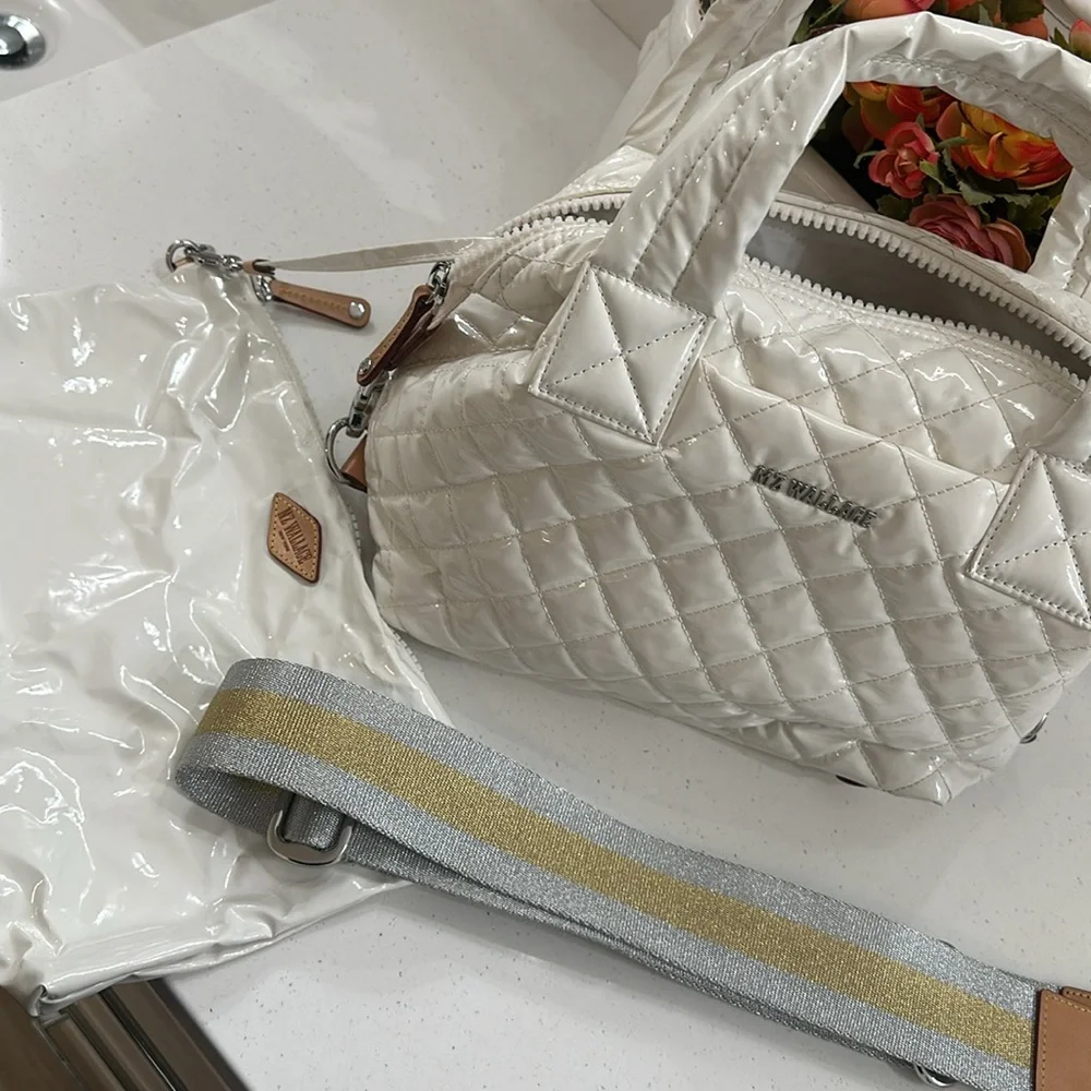 Small Sutton Deluxe Tote
MZ Wallace Patent Leather White - Picture 7 of 9